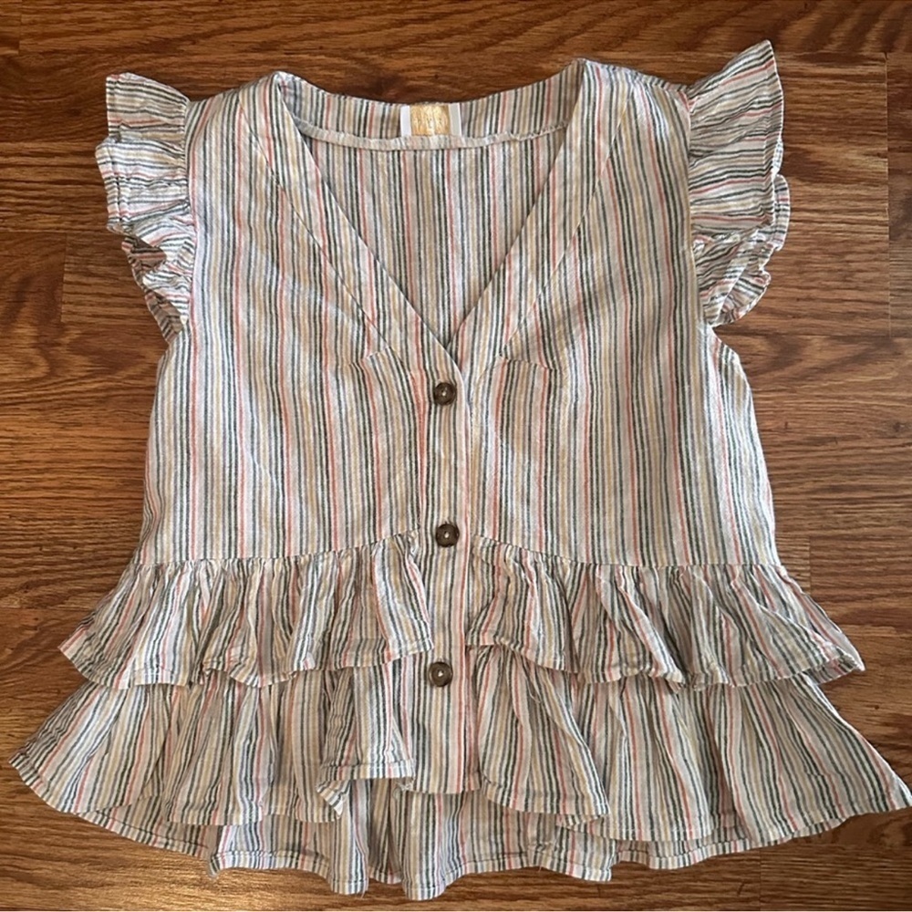 Karlie Striped Line. Blend Top Medium